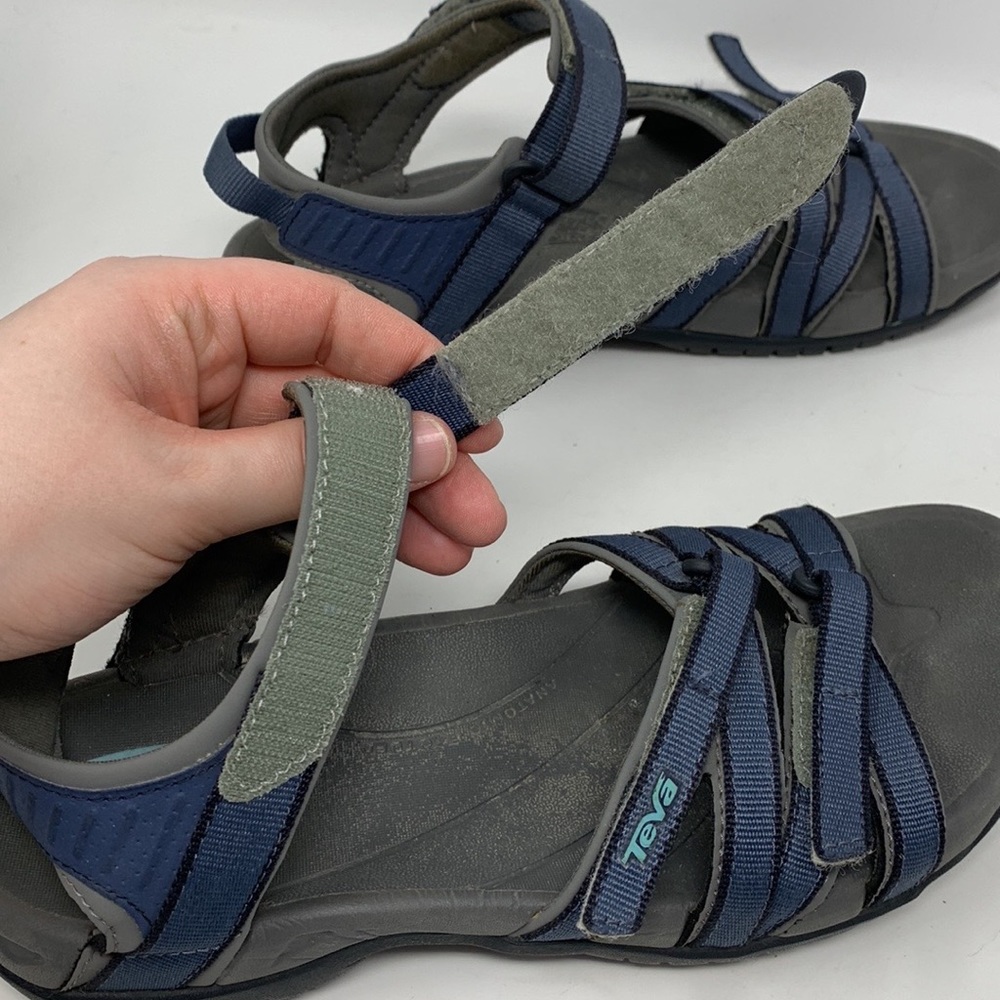 Teva Tirra Blue Outdoor Hiking Sandal Cushioned Quick Dry Comfort Walking - Picture 10 of 14